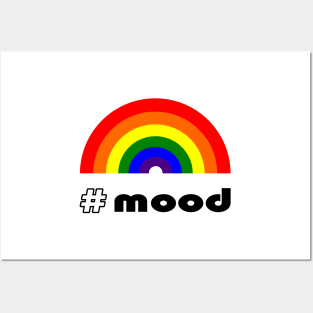 Rainbow mood - hashtag. Posters and Art